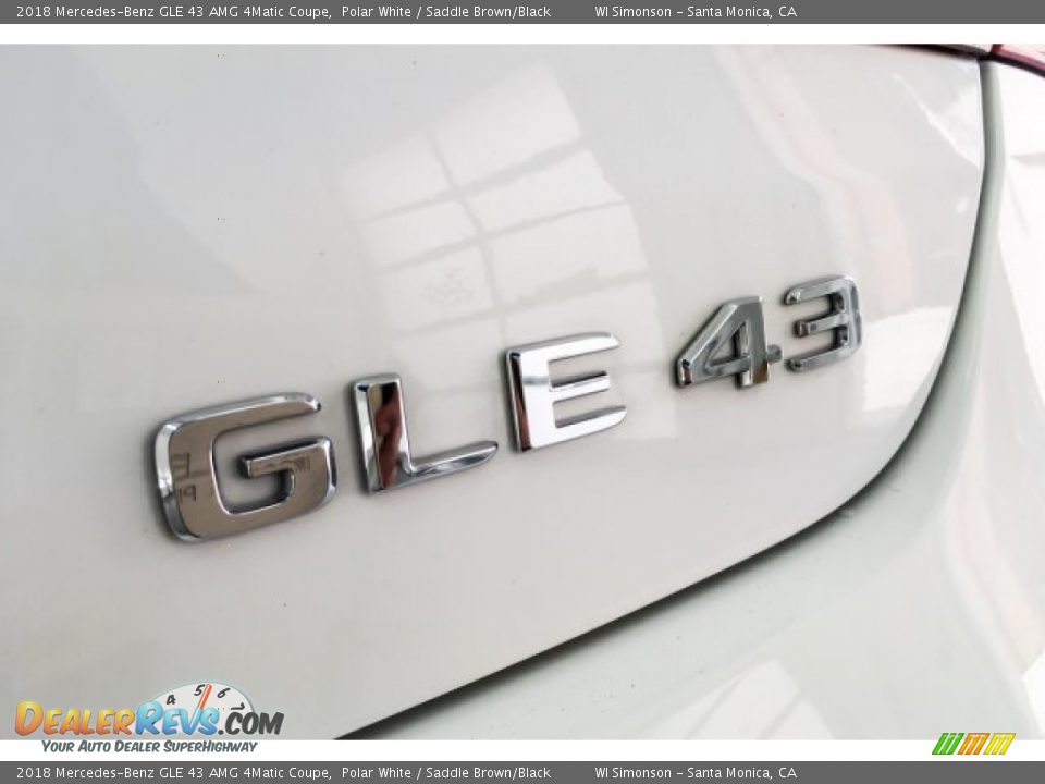 2018 Mercedes-Benz GLE 43 AMG 4Matic Coupe Polar White / Saddle Brown/Black Photo #7