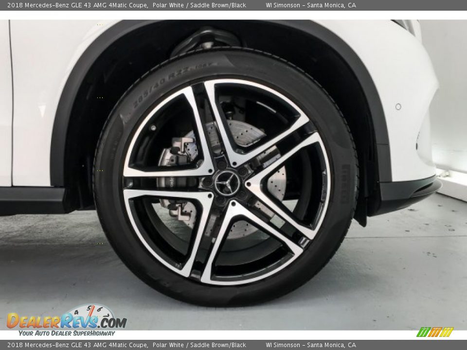 2018 Mercedes-Benz GLE 43 AMG 4Matic Coupe Polar White / Saddle Brown/Black Photo #8