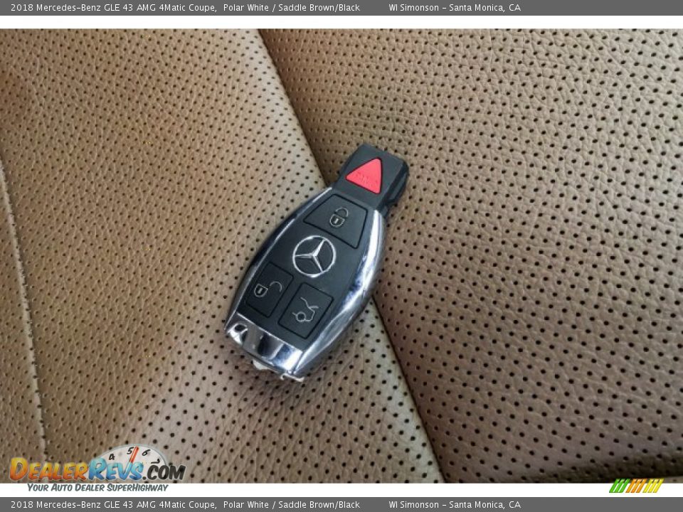 2018 Mercedes-Benz GLE 43 AMG 4Matic Coupe Polar White / Saddle Brown/Black Photo #11