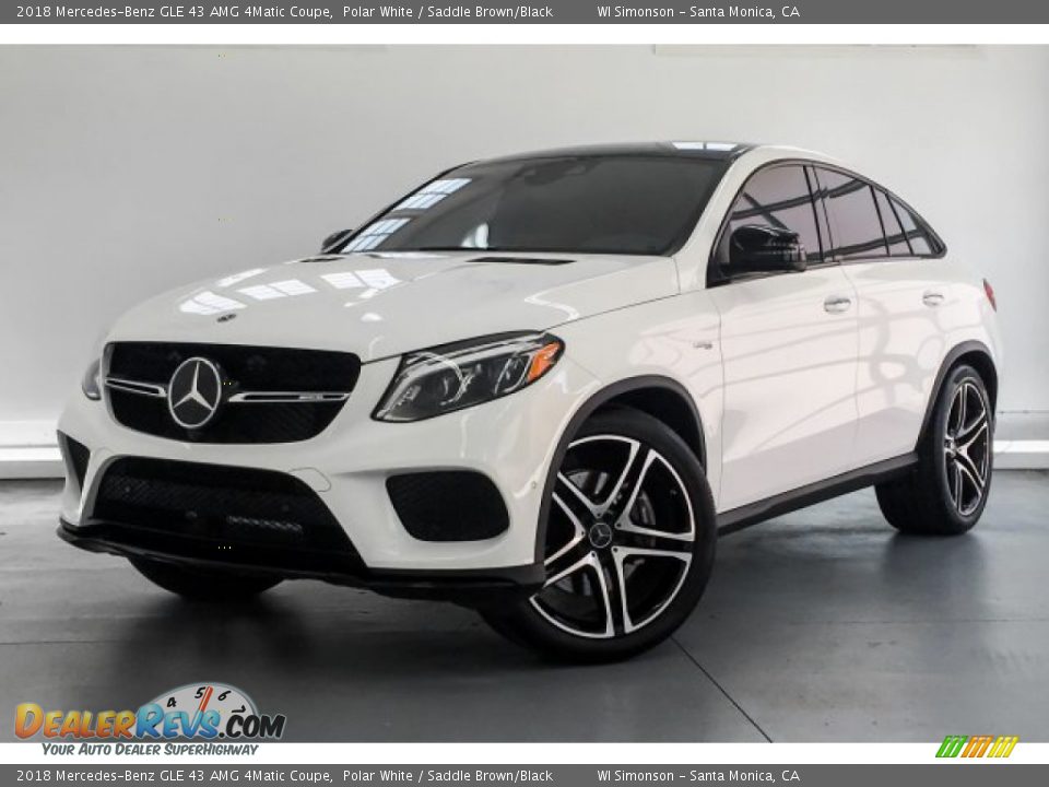2018 Mercedes-Benz GLE 43 AMG 4Matic Coupe Polar White / Saddle Brown/Black Photo #12