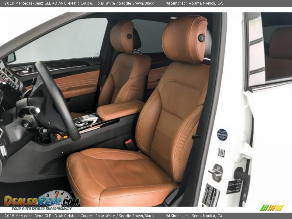 2018 Mercedes-Benz GLE 43 AMG 4Matic Coupe Polar White / Saddle Brown/Black Photo #15