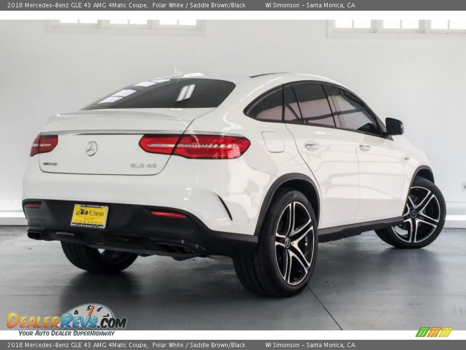 2018 Mercedes-Benz GLE 43 AMG 4Matic Coupe Polar White / Saddle Brown/Black Photo #16