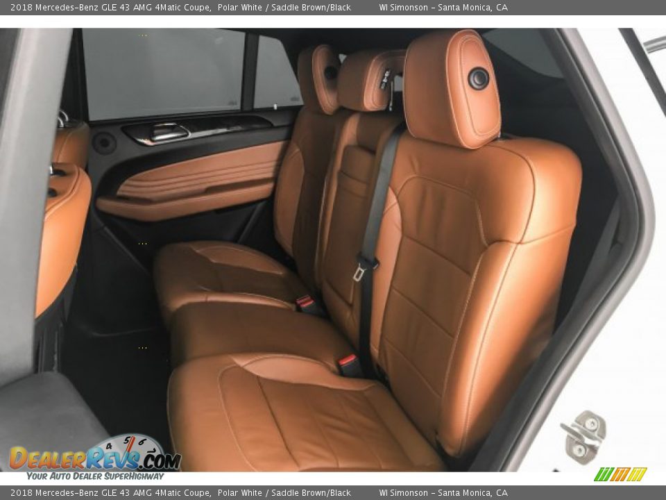 2018 Mercedes-Benz GLE 43 AMG 4Matic Coupe Polar White / Saddle Brown/Black Photo #17