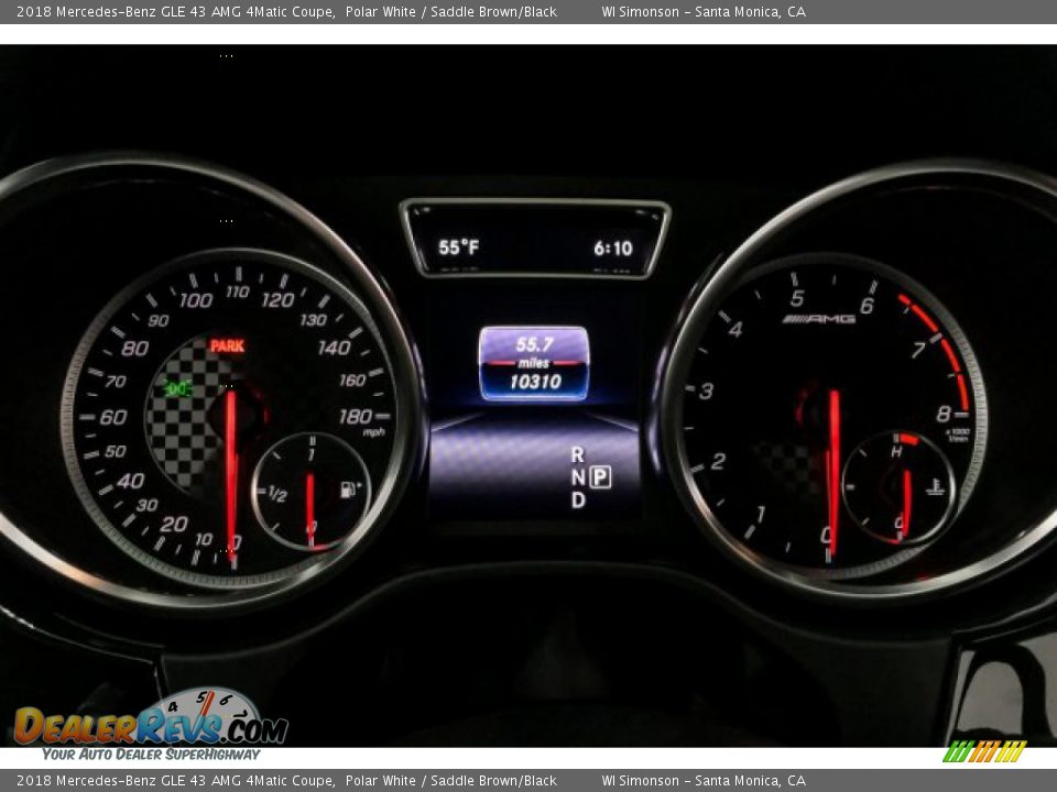 2018 Mercedes-Benz GLE 43 AMG 4Matic Coupe Polar White / Saddle Brown/Black Photo #21