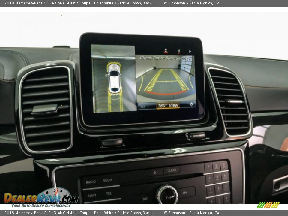 2018 Mercedes-Benz GLE 43 AMG 4Matic Coupe Polar White / Saddle Brown/Black Photo #22