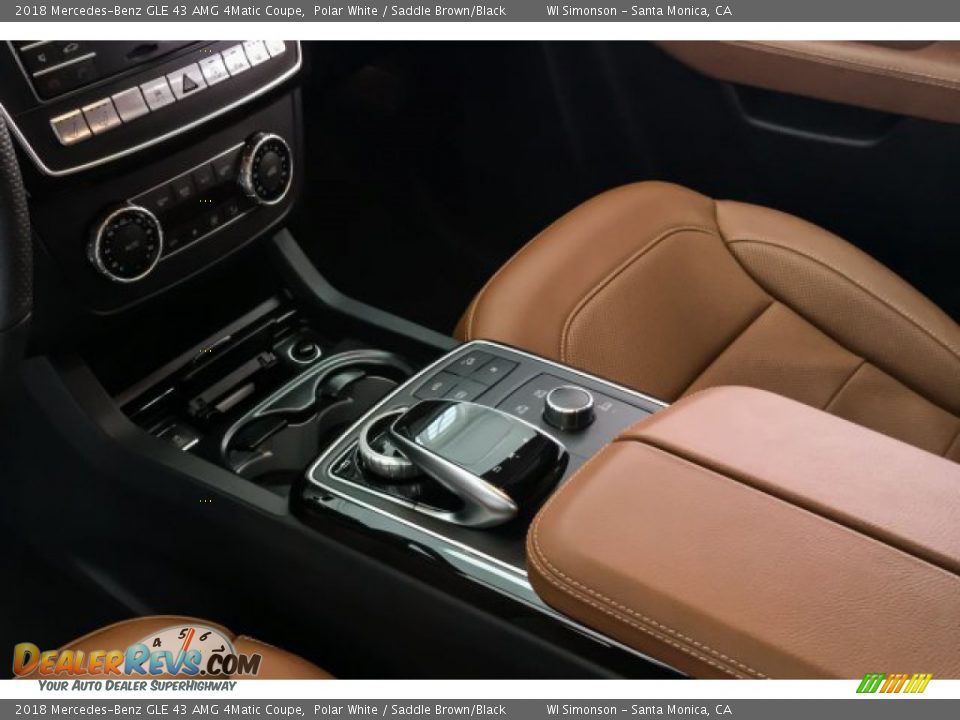 2018 Mercedes-Benz GLE 43 AMG 4Matic Coupe Polar White / Saddle Brown/Black Photo #24