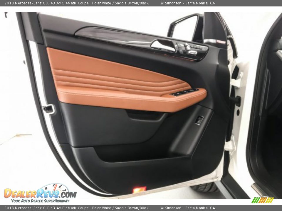 2018 Mercedes-Benz GLE 43 AMG 4Matic Coupe Polar White / Saddle Brown/Black Photo #26