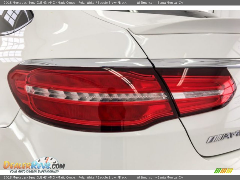 2018 Mercedes-Benz GLE 43 AMG 4Matic Coupe Polar White / Saddle Brown/Black Photo #27