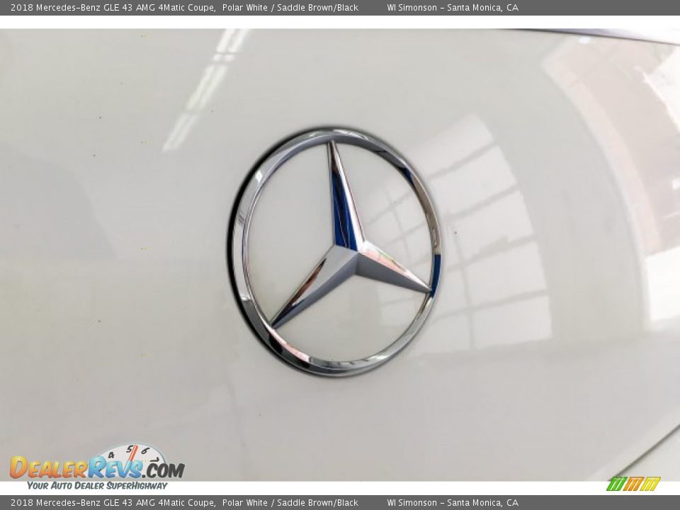 2018 Mercedes-Benz GLE 43 AMG 4Matic Coupe Polar White / Saddle Brown/Black Photo #28