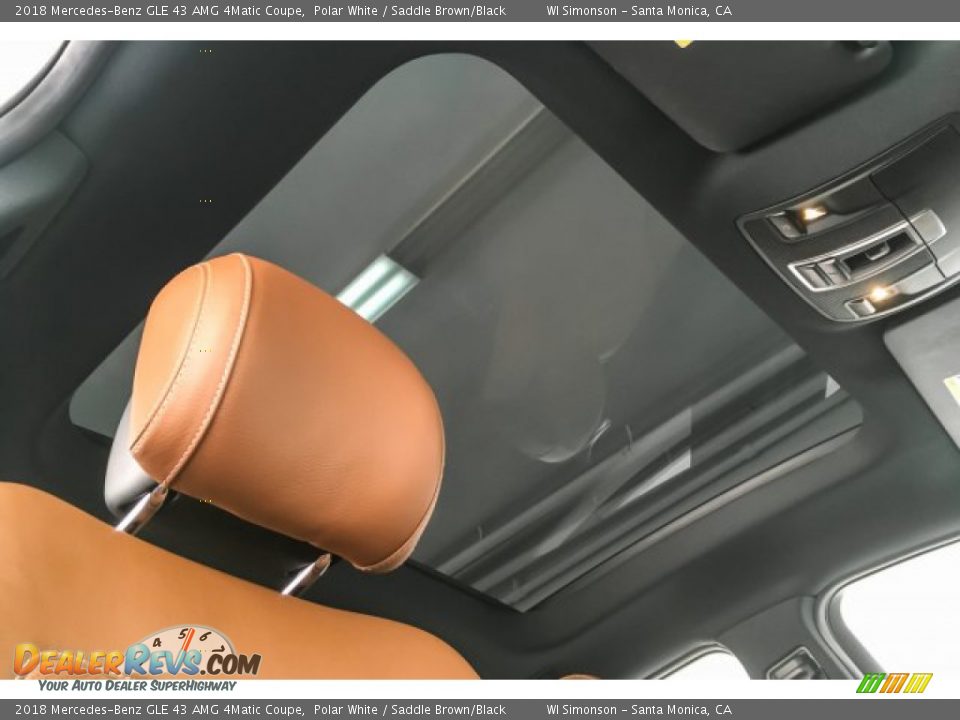2018 Mercedes-Benz GLE 43 AMG 4Matic Coupe Polar White / Saddle Brown/Black Photo #30
