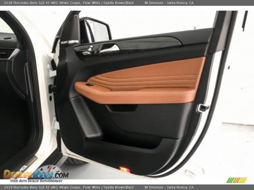 2018 Mercedes-Benz GLE 43 AMG 4Matic Coupe Polar White / Saddle Brown/Black Photo #31