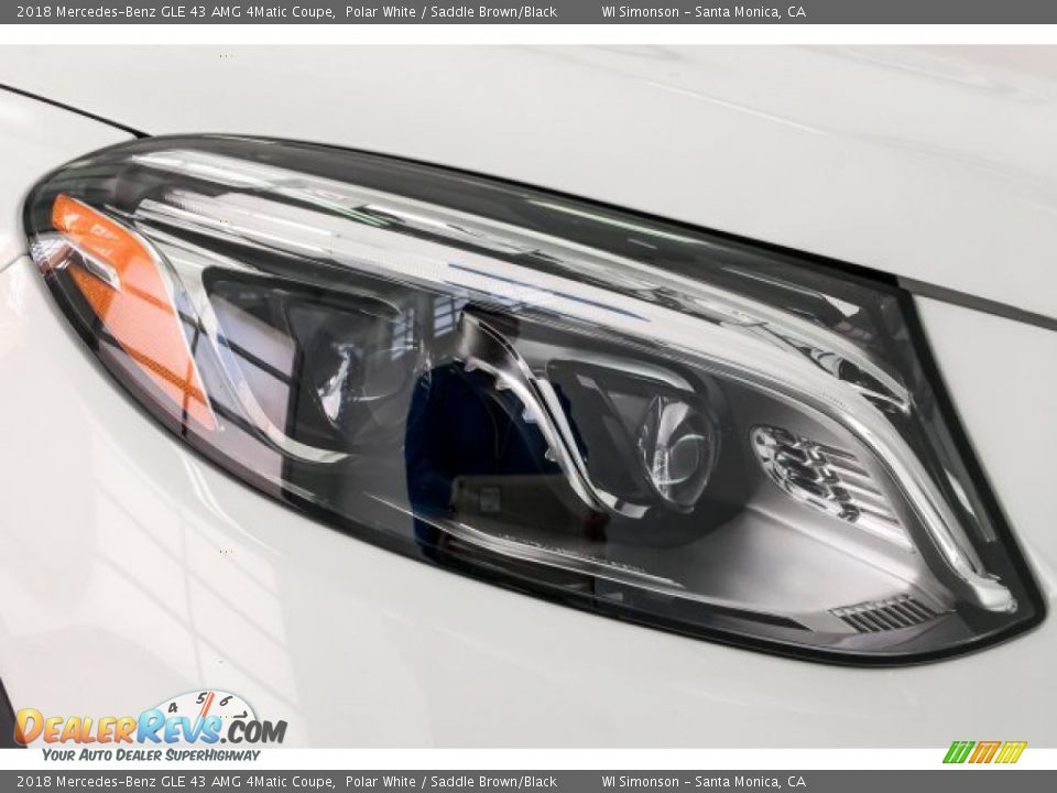 2018 Mercedes-Benz GLE 43 AMG 4Matic Coupe Polar White / Saddle Brown/Black Photo #33