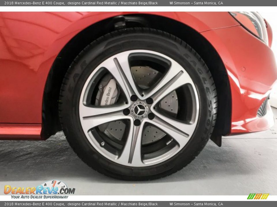 2018 Mercedes-Benz E 400 Coupe designo Cardinal Red Metallic / Macchiato Beige/Black Photo #8