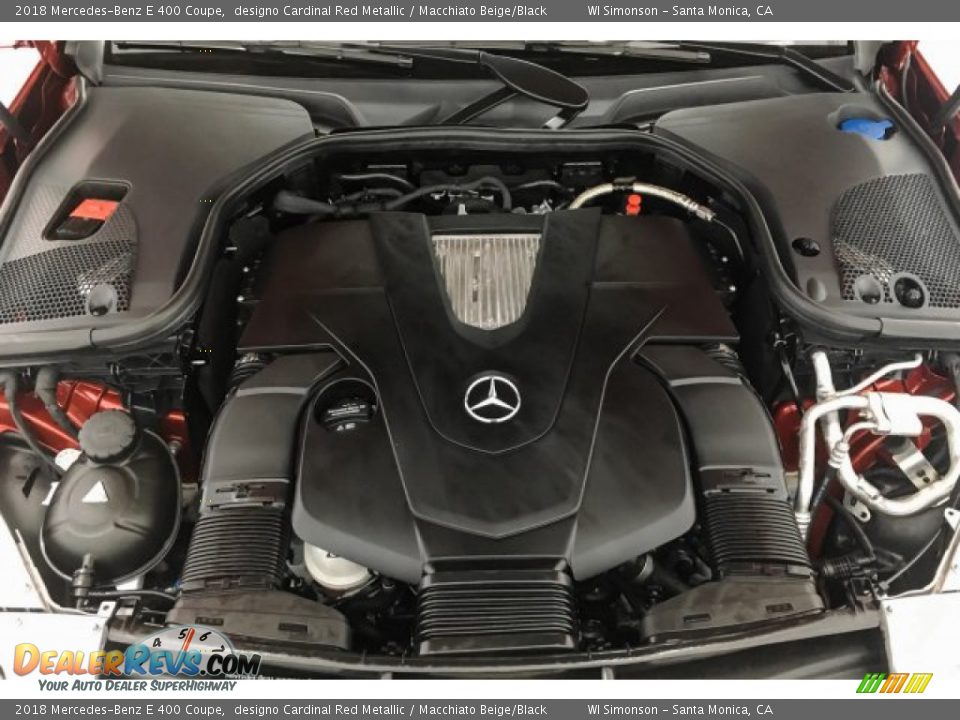 2018 Mercedes-Benz E 400 Coupe designo Cardinal Red Metallic / Macchiato Beige/Black Photo #9