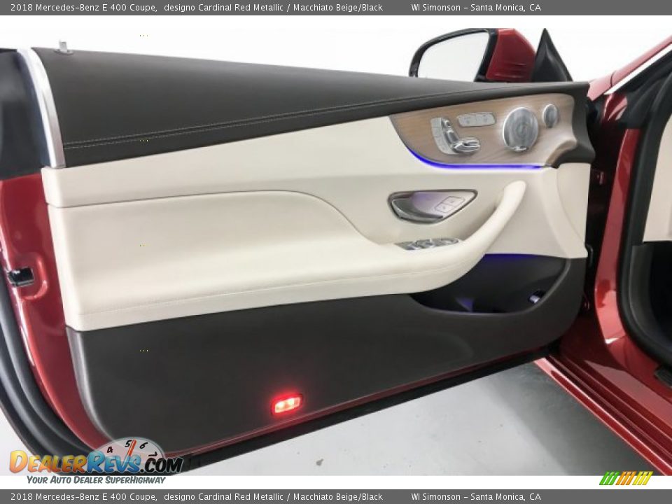 2018 Mercedes-Benz E 400 Coupe designo Cardinal Red Metallic / Macchiato Beige/Black Photo #26
