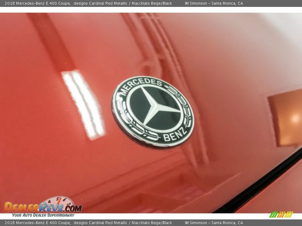 2018 Mercedes-Benz E 400 Coupe designo Cardinal Red Metallic / Macchiato Beige/Black Photo #34