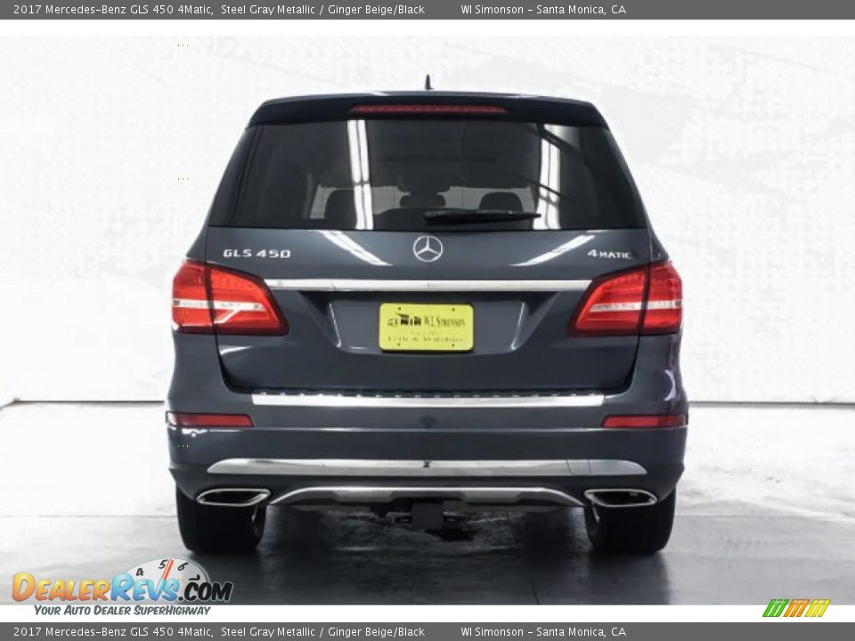 2017 Mercedes-Benz GLS 450 4Matic Steel Gray Metallic / Ginger Beige/Black Photo #3