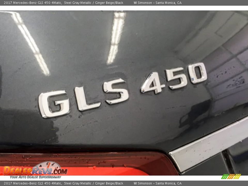 2017 Mercedes-Benz GLS 450 4Matic Steel Gray Metallic / Ginger Beige/Black Photo #7
