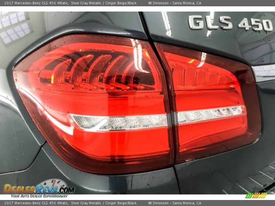 2017 Mercedes-Benz GLS 450 4Matic Steel Gray Metallic / Ginger Beige/Black Photo #26