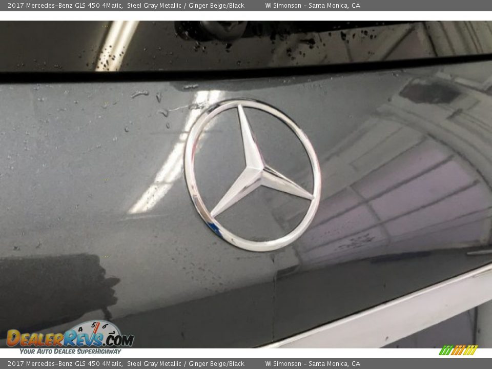 2017 Mercedes-Benz GLS 450 4Matic Steel Gray Metallic / Ginger Beige/Black Photo #27
