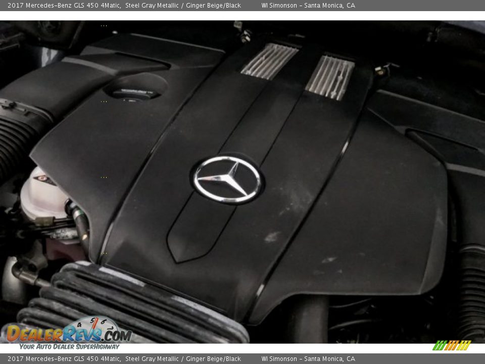2017 Mercedes-Benz GLS 450 4Matic Steel Gray Metallic / Ginger Beige/Black Photo #31