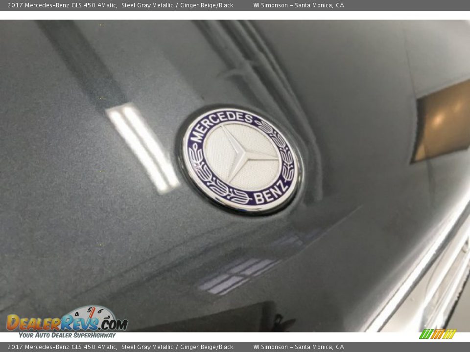 2017 Mercedes-Benz GLS 450 4Matic Steel Gray Metallic / Ginger Beige/Black Photo #33