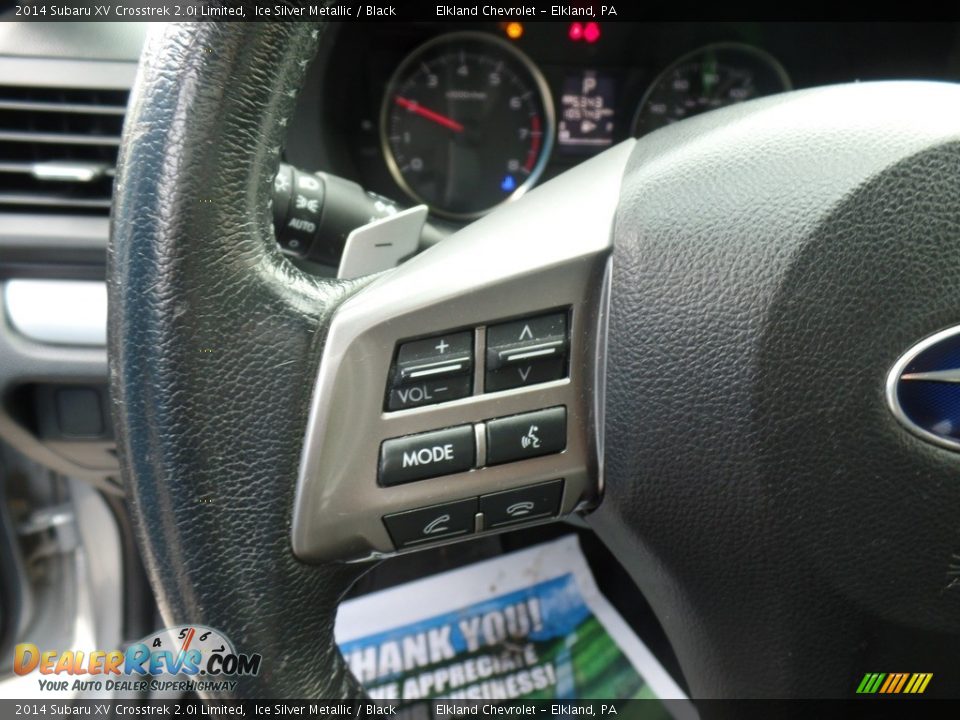 2014 Subaru XV Crosstrek 2.0i Limited Ice Silver Metallic / Black Photo #19