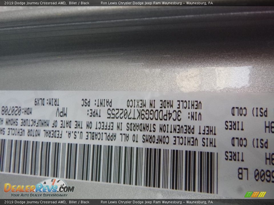 2019 Dodge Journey Crossroad AWD Billet / Black Photo #15