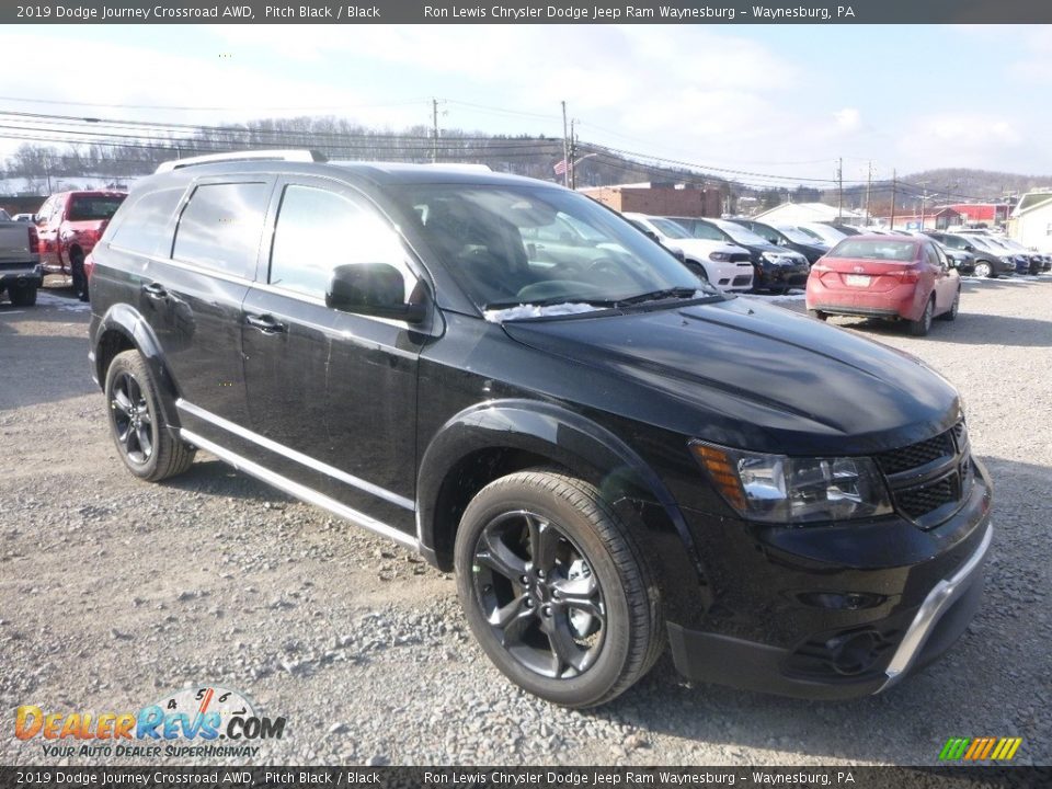 2019 Dodge Journey Crossroad AWD Pitch Black / Black Photo #8