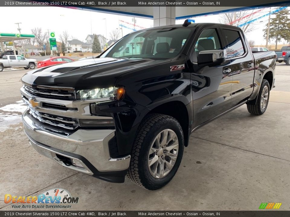 2019 Chevrolet Silverado 1500 LTZ Crew Cab 4WD Black / Jet Black Photo #3
