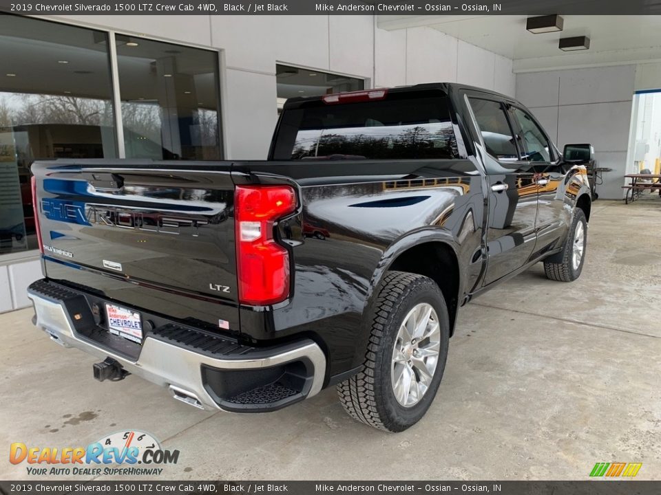 2019 Chevrolet Silverado 1500 LTZ Crew Cab 4WD Black / Jet Black Photo #4