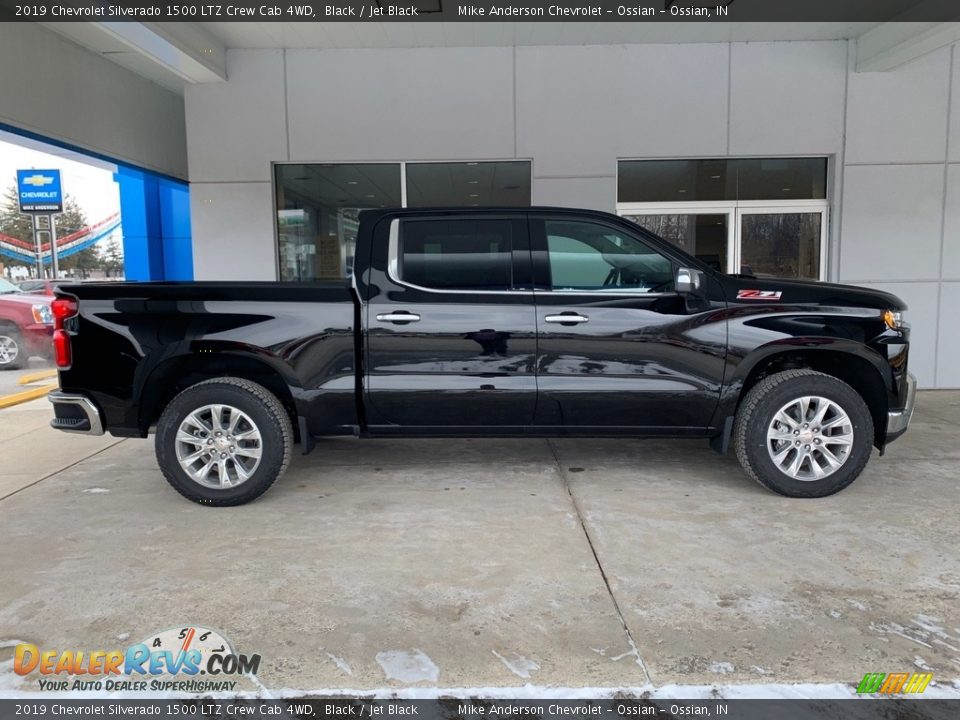 2019 Chevrolet Silverado 1500 LTZ Crew Cab 4WD Black / Jet Black Photo #7