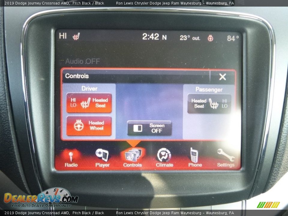 2019 Dodge Journey Crossroad AWD Pitch Black / Black Photo #19