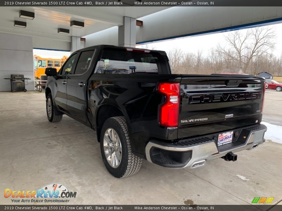 2019 Chevrolet Silverado 1500 LTZ Crew Cab 4WD Black / Jet Black Photo #9