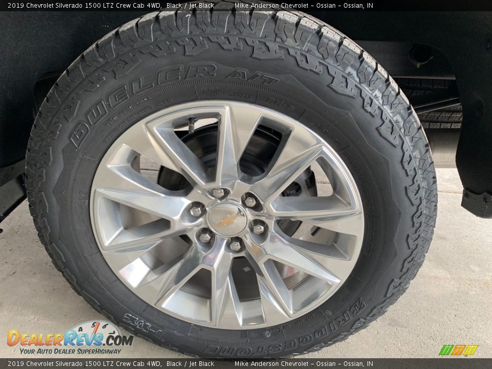 2019 Chevrolet Silverado 1500 LTZ Crew Cab 4WD Black / Jet Black Photo #17