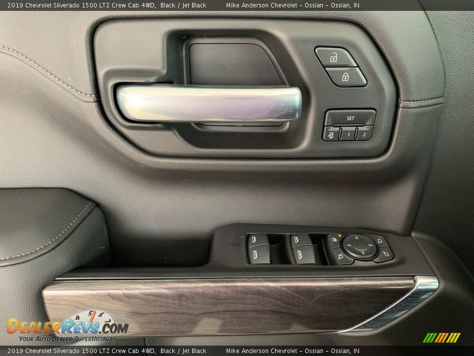 2019 Chevrolet Silverado 1500 LTZ Crew Cab 4WD Black / Jet Black Photo #21
