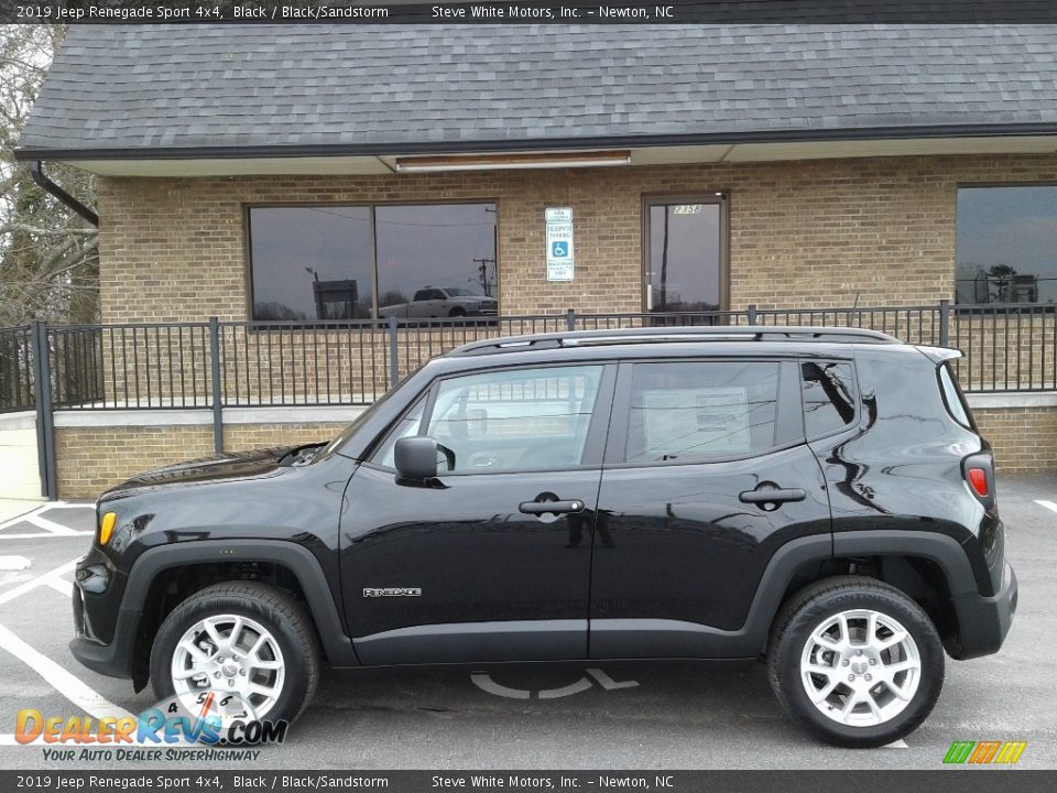 2019 Jeep Renegade Sport 4x4 Black / Black/Sandstorm Photo #1