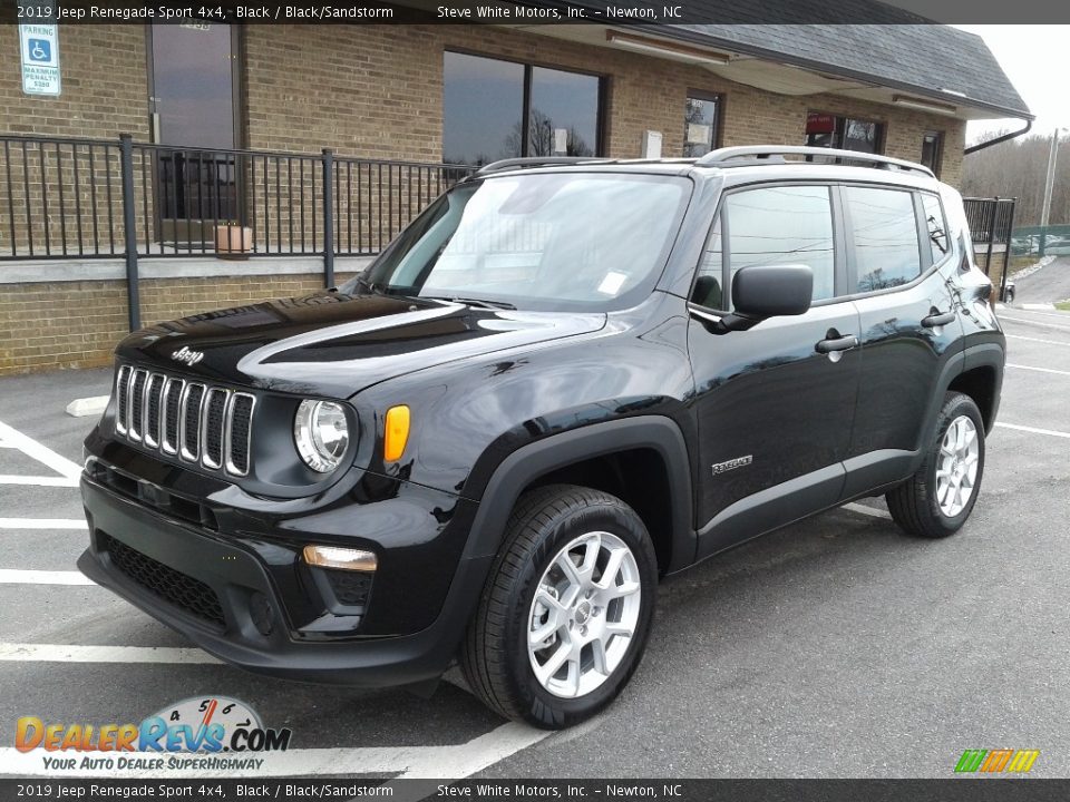 2019 Jeep Renegade Sport 4x4 Black / Black/Sandstorm Photo #2