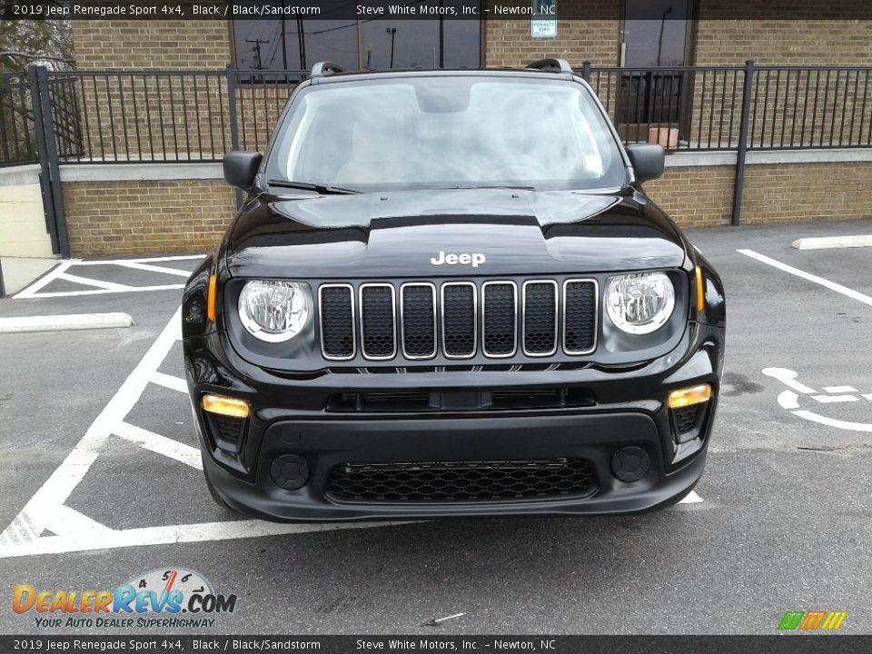 2019 Jeep Renegade Sport 4x4 Black / Black/Sandstorm Photo #3