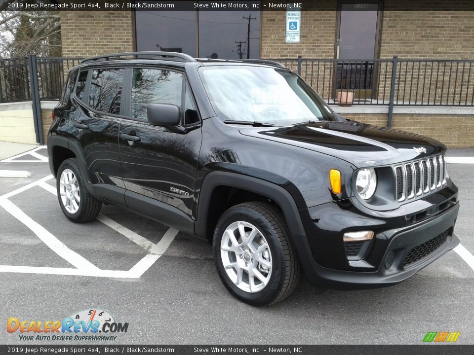 2019 Jeep Renegade Sport 4x4 Black / Black/Sandstorm Photo #4