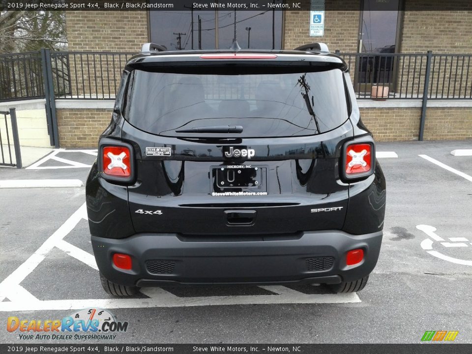 2019 Jeep Renegade Sport 4x4 Black / Black/Sandstorm Photo #7