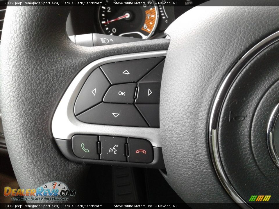 2019 Jeep Renegade Sport 4x4 Black / Black/Sandstorm Photo #16