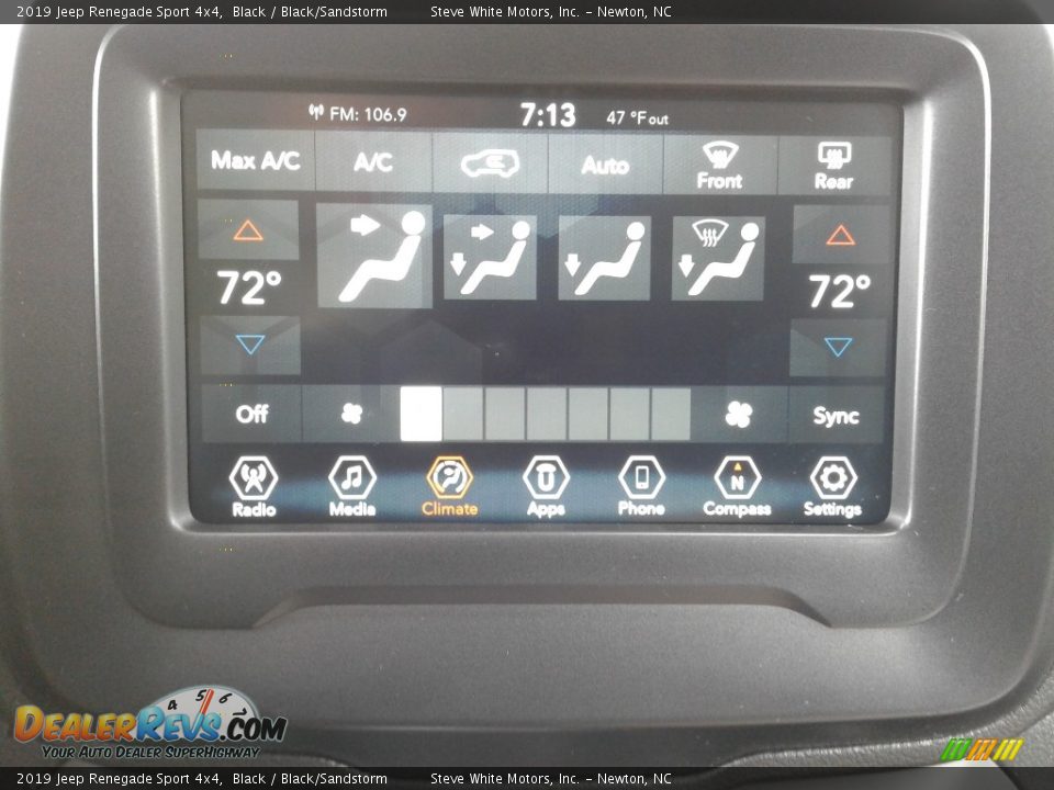 2019 Jeep Renegade Sport 4x4 Black / Black/Sandstorm Photo #22