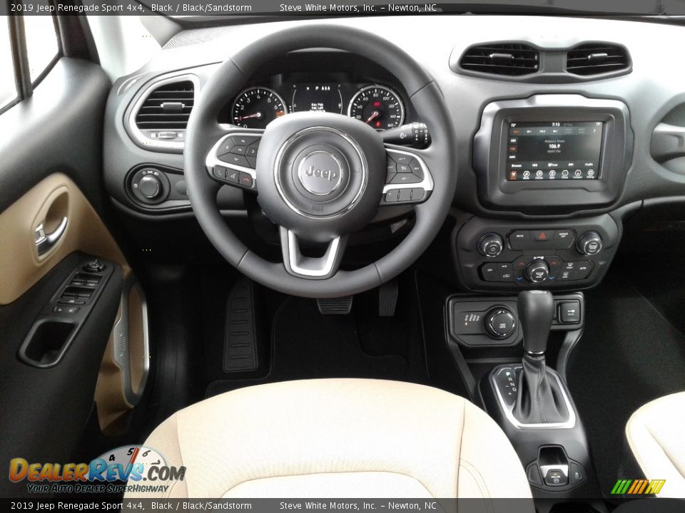 2019 Jeep Renegade Sport 4x4 Black / Black/Sandstorm Photo #25