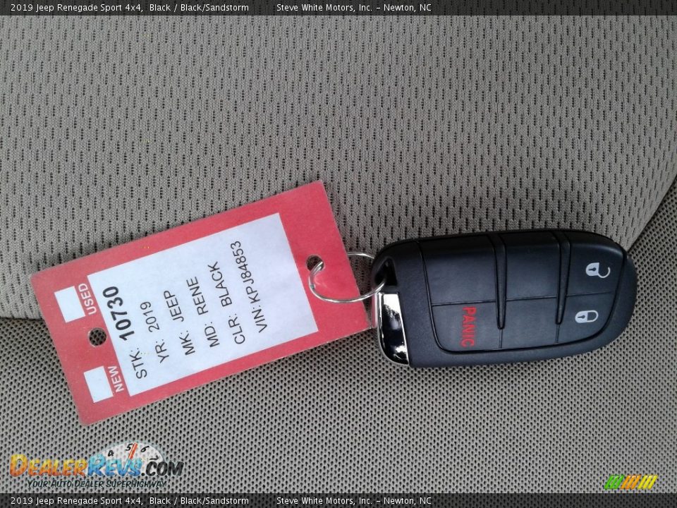 2019 Jeep Renegade Sport 4x4 Black / Black/Sandstorm Photo #26