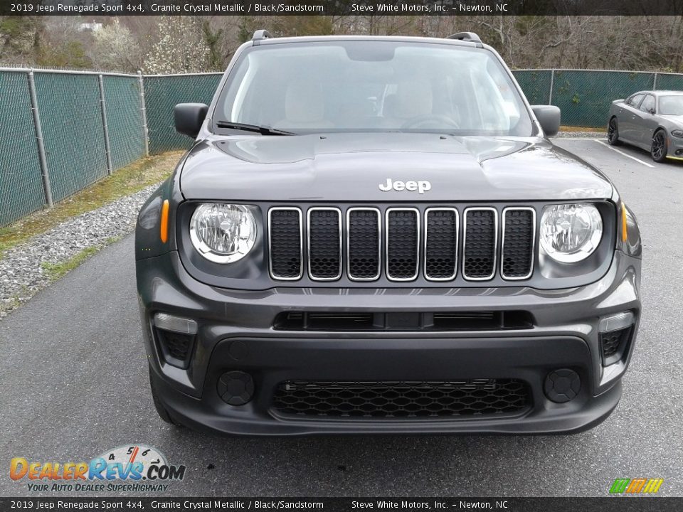 2019 Jeep Renegade Sport 4x4 Granite Crystal Metallic / Black/Sandstorm Photo #3