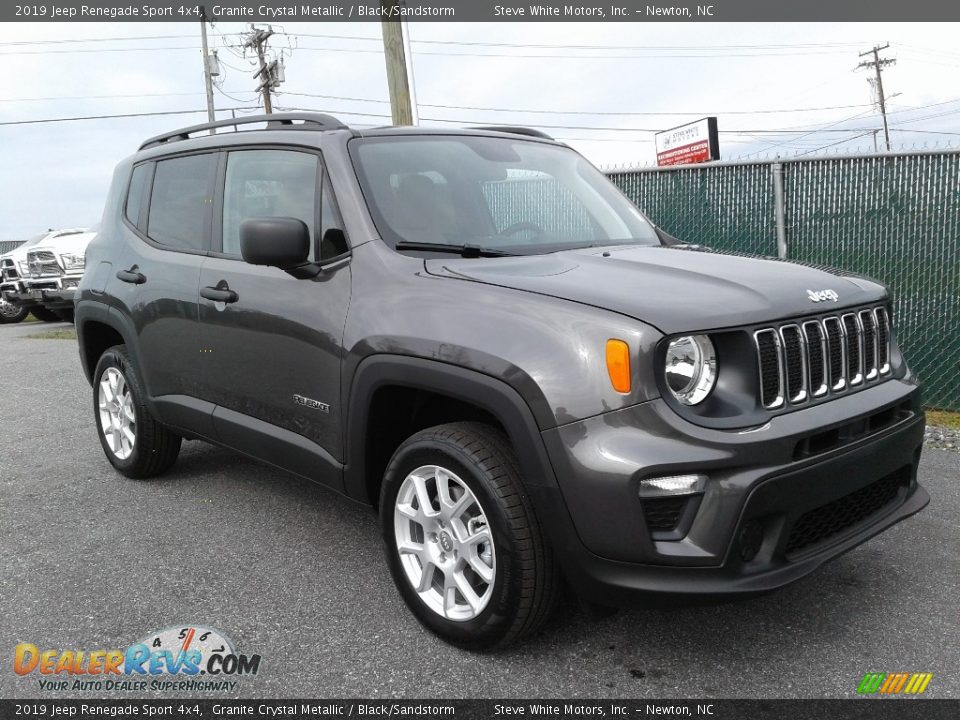 2019 Jeep Renegade Sport 4x4 Granite Crystal Metallic / Black/Sandstorm Photo #4