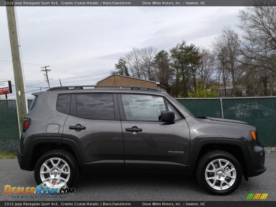 2019 Jeep Renegade Sport 4x4 Granite Crystal Metallic / Black/Sandstorm Photo #5