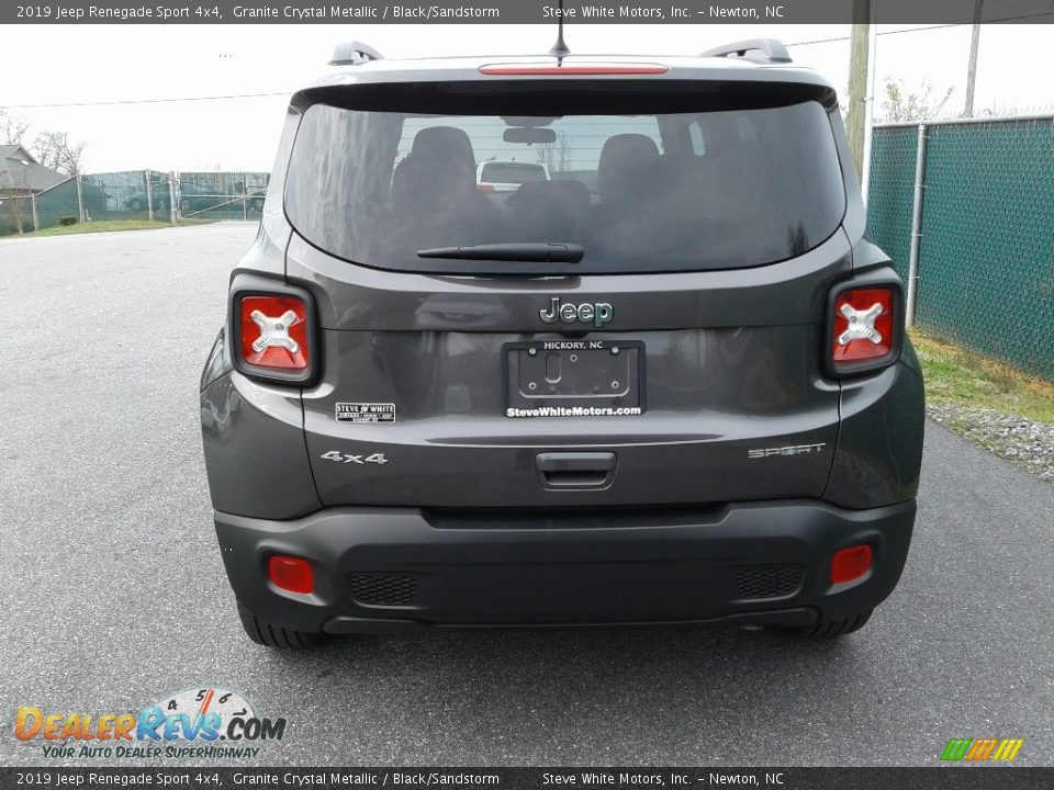 2019 Jeep Renegade Sport 4x4 Granite Crystal Metallic / Black/Sandstorm Photo #7