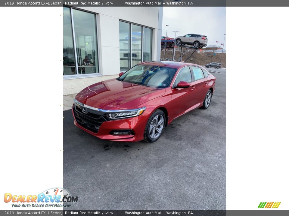 2019 Honda Accord EX-L Sedan Radiant Red Metallic / Ivory Photo #2